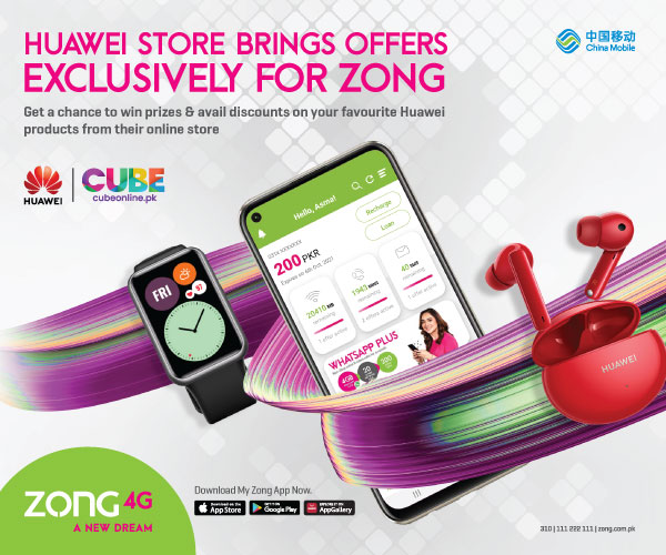 zong app and Huawei partnership